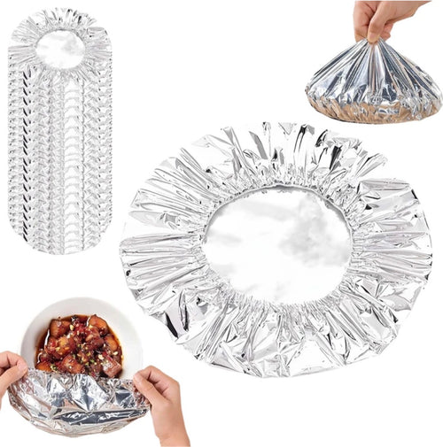 Reusable Aluminum Foil Food Cover / Elastic Bowl Cover