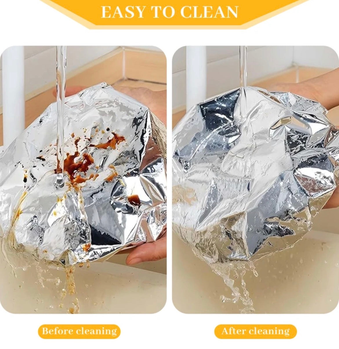 Reusable Aluminum Foil Food Cover / Elastic Bowl Cover